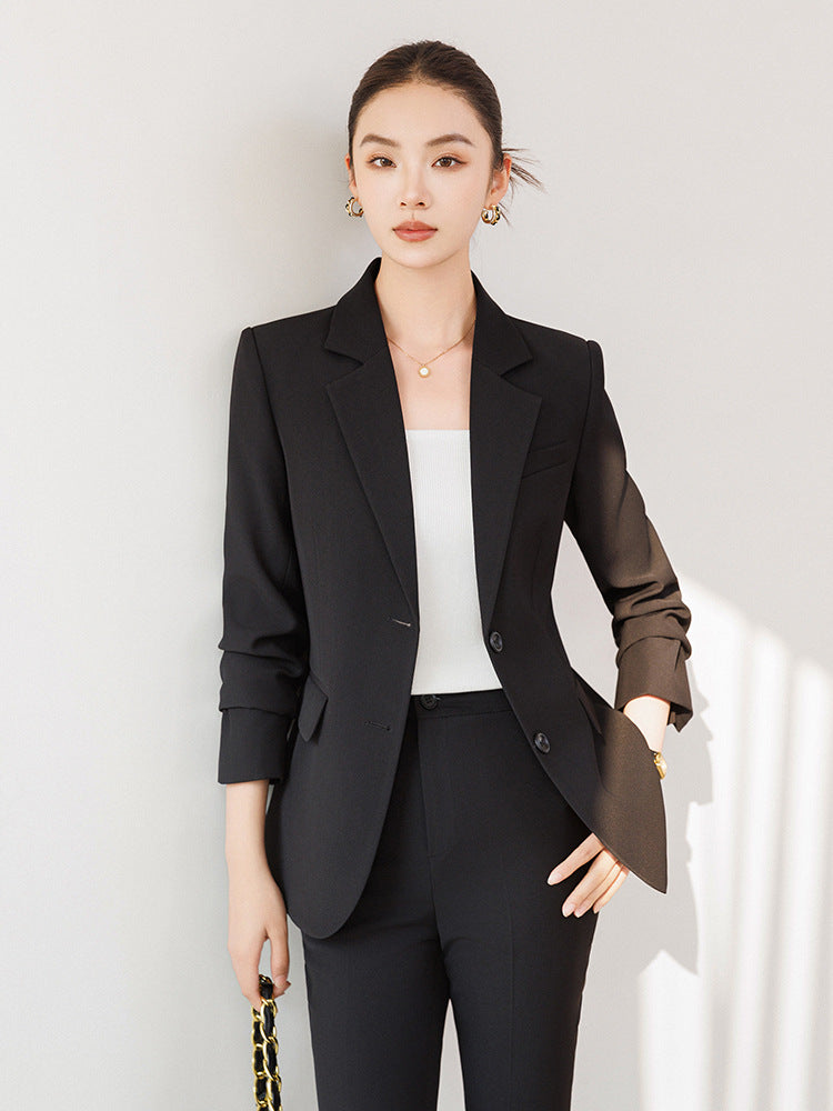 Cross-Border Off-White Blazer for Women, High-End Spring New Style Professional Suit, Fashionable and Elegant Formal Workwear