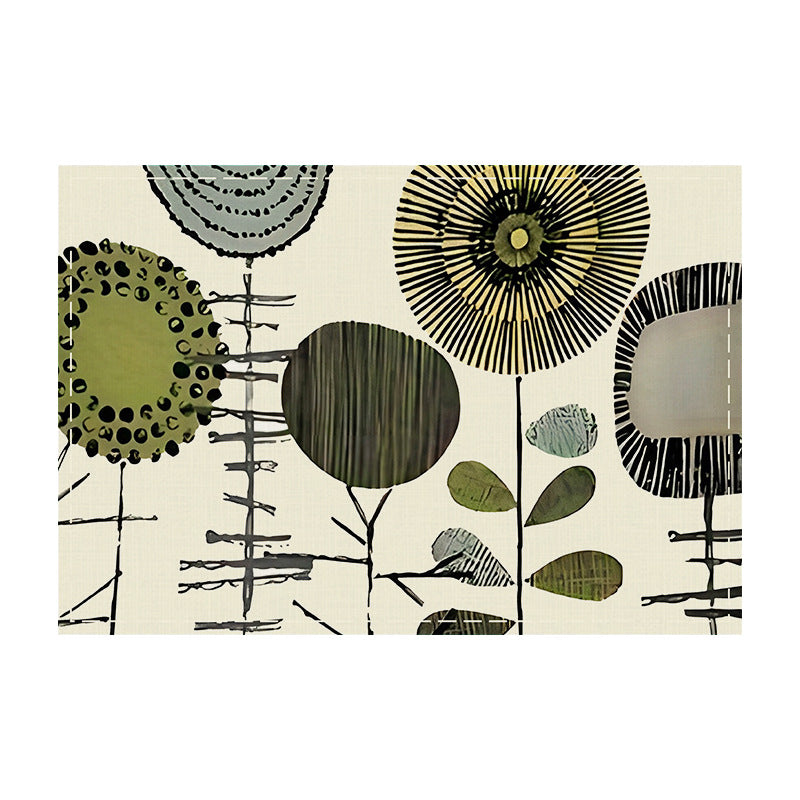 Amazon's Best-Selling Geometric Flower-Shaped Placemat New Holiday Linen Table Mat Home Kitchen Table Decoration Insulation Mat