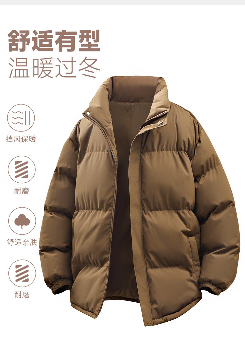 Winter cotton-padded jacket coat American fashion brand couple's bread clothing casual all-match daily loose thickened