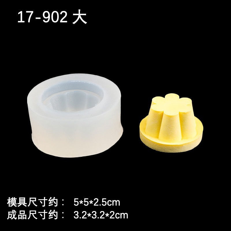 Pudding Shaped Silicone Mold Aromatherapy Plaster Candle Handmade Soap Mold