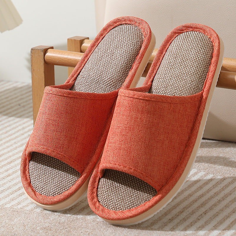 B&B Slippers Linen Hotel Disposable Slippers Beauty Salon Home Couple Men's Thickened Non-Slip Wholesale