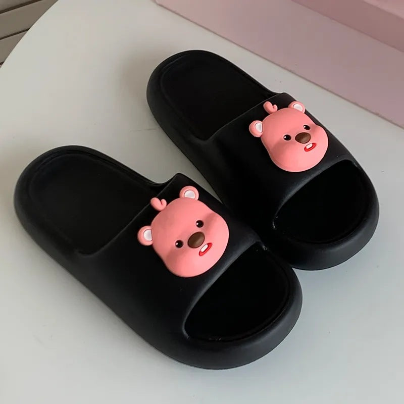 EVA Material Slip-on Slippers Women's Summer Outer Wear Cute Ins Home Non-Slip Indoor Thick Sole Sandals slipper