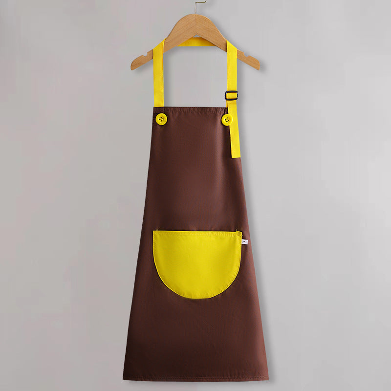 Children's apron painting waterproof antifouling studio cartoon apron big children's kindergarten apron overalls custom logo