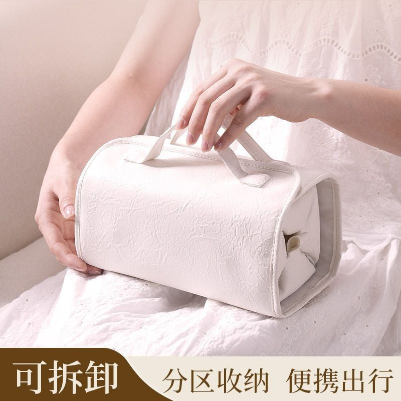 Four-In-One Detachable Mesh Cosmetic Bag, Large-Capacity Portable Storage Bag, Internet Celebrity's Same Style Folding Toiletry Bag