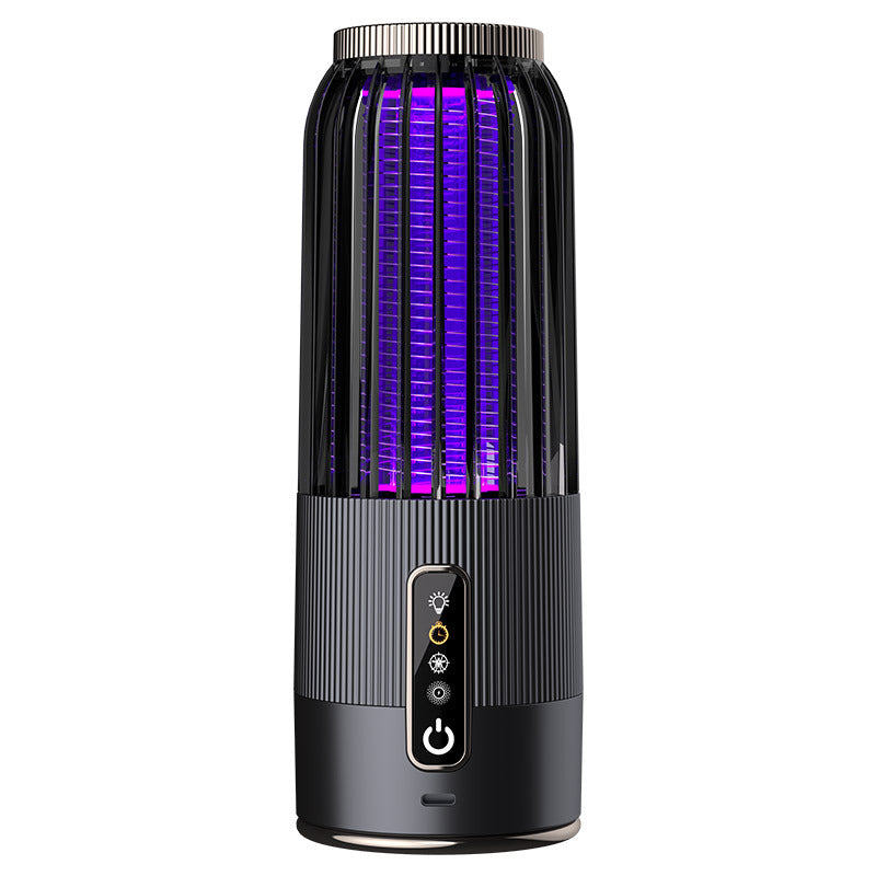 Cross-border USB rechargeable mosquito killer purple light mosquito trap electric shock mosquito killer three-in-one household indoor mosquito killer artifact