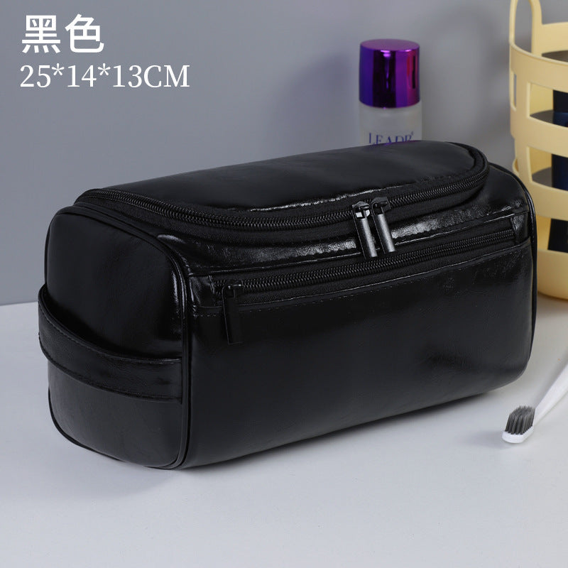 Cross-border Amazon Travel PU Leather Multifunctional Storage Bag Wash Bag Large Capacity High Color Waterproof Storage Bag