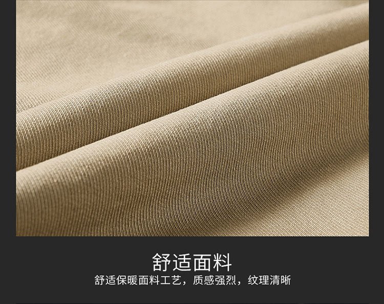 Winter fleece-lined Thickened Cotton-padded Clothes Men's Warm Crock Jacket Youth Wool Collar Retro Casual Cotton-padded Jacket Men's 2188