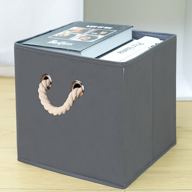 Amazon Lidless Storage Box Fabric Storage Box Foldable Large Drawer Storage Box Toy Storage Box