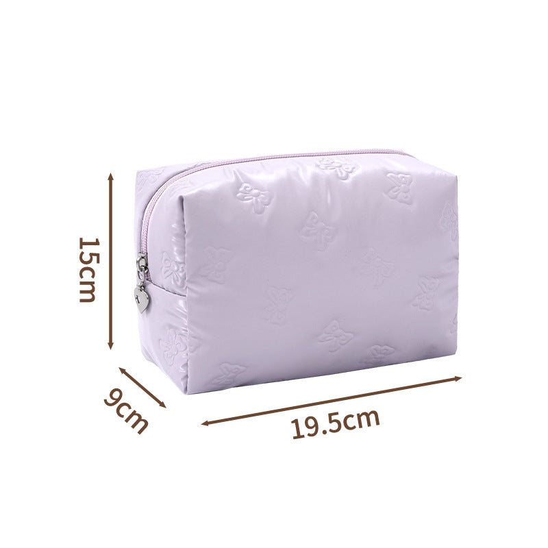 Waterproof and Easy-Foldable Small Fresh Cosmetic Bag, High-End Multi-Functional Toiletry Bag, Cosmetic Cosmetics Bag Customization