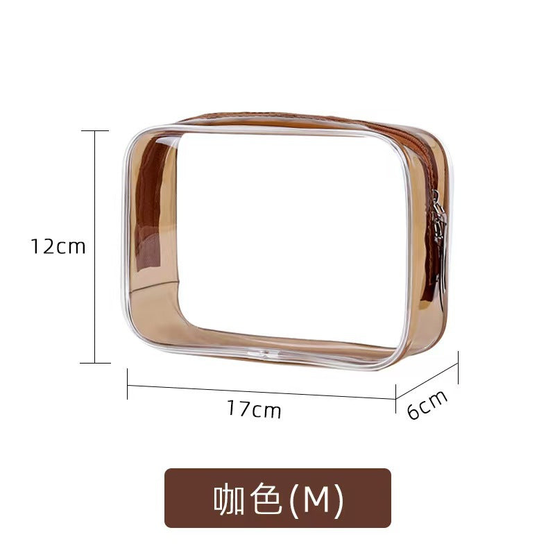Pvc Toiletry Bag Transparent Cosmetic Bag Portable Storage Bag Large Capacity Travel Toiletry Bag High-End Waterproof