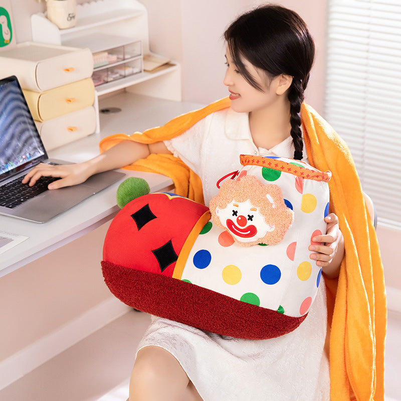 New Internet Celebrity Clown Shoes Pillow Blanket Backrest Multifunctional Stuffed Toy Parent-Child Home Couple Gift