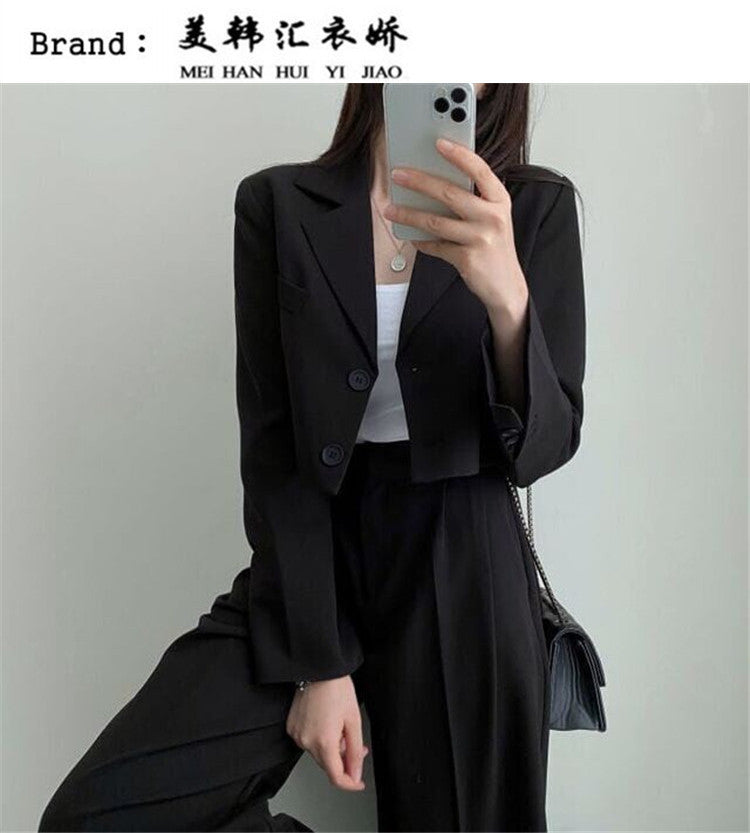 Autumn 2022 New khaki Small Suit Jacket Women's High Sense Small Temperament Commuter Suit suit
