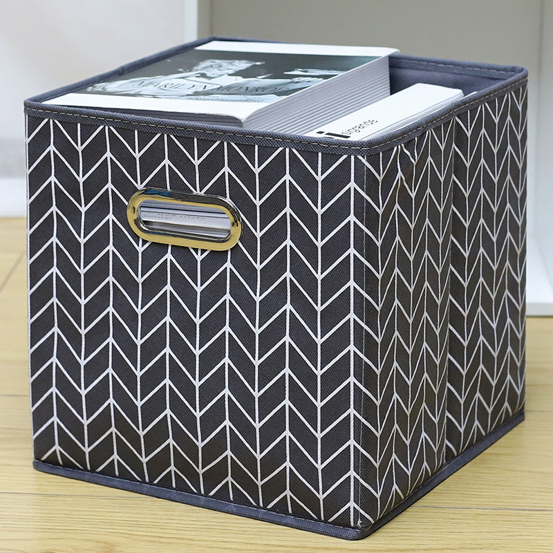 Amazon Lidless Storage Box Fabric Storage Box Foldable Large Drawer Storage Box Toy Storage Box