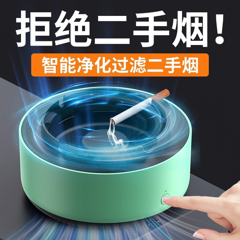 Self-priming household negative ion oxygen bar oxidation purifier multifunctional intelligent second-hand smoke dust ashtray