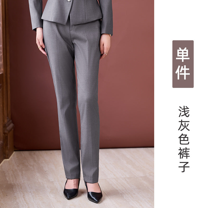 Professional Suit Suit Women's Autumn and Winter New Hotel Front Desk Jewelry Store Workwear Beauty Salon Front Desk Manager Workwear
