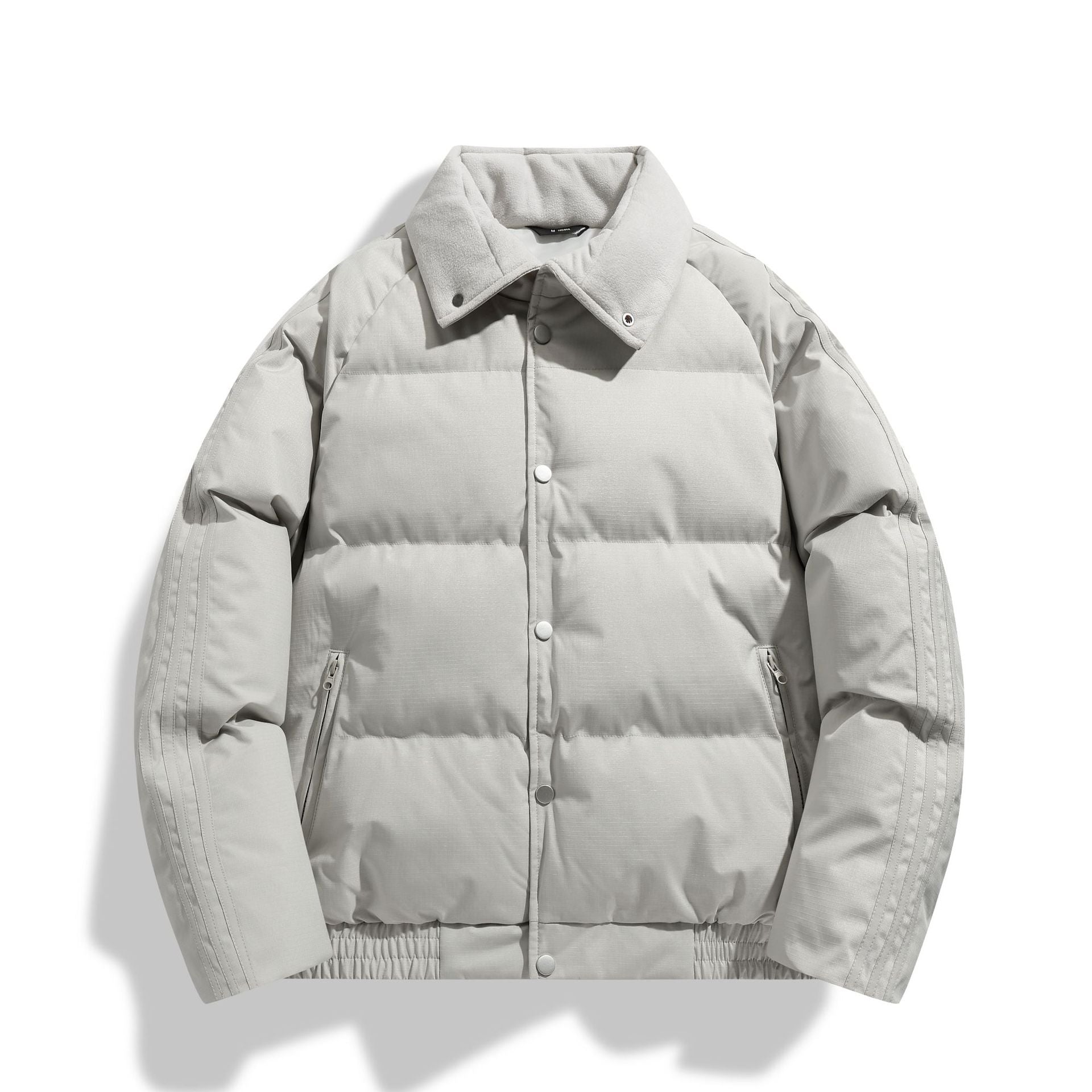 Japanese-Style Lapel Winter Thick Cotton Coat Cross-Border Men's Puffer Jacket College Trend Men's Simple Jacket Fresh Men's Clothing