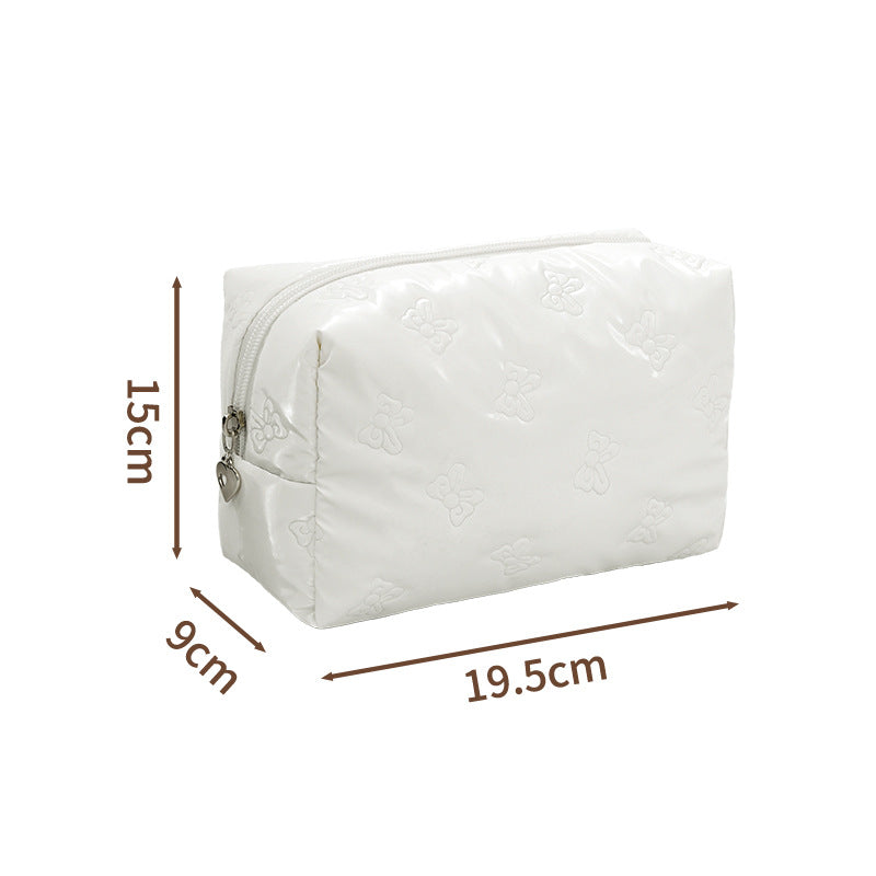 Waterproof and Easy-Foldable Small Fresh Cosmetic Bag, High-End Multi-Functional Toiletry Bag, Cosmetic Cosmetics Bag Customization