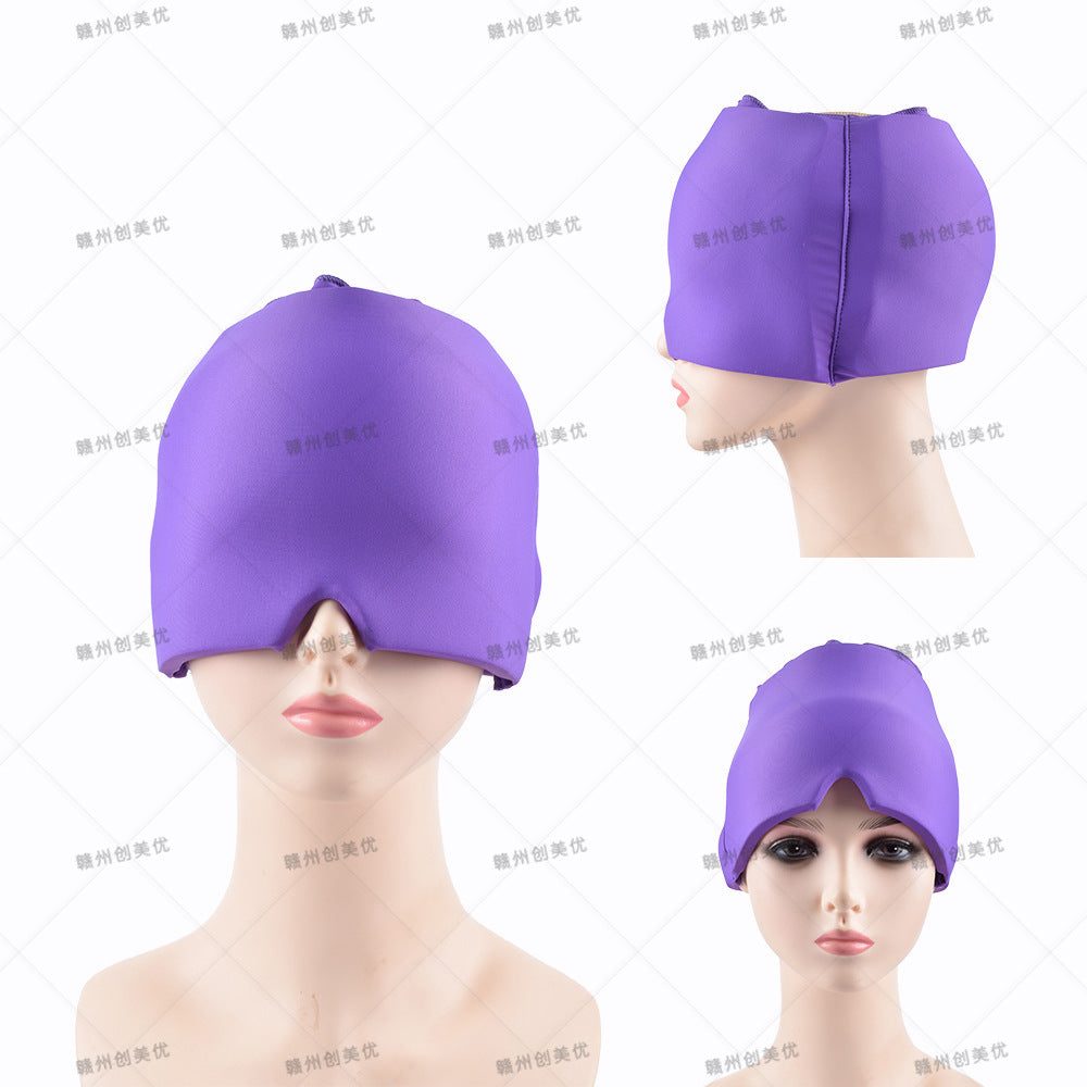 Amazon facial cold compress headgear gel Ice compress headgear Ice Cap solid gel headgear Ice Cap