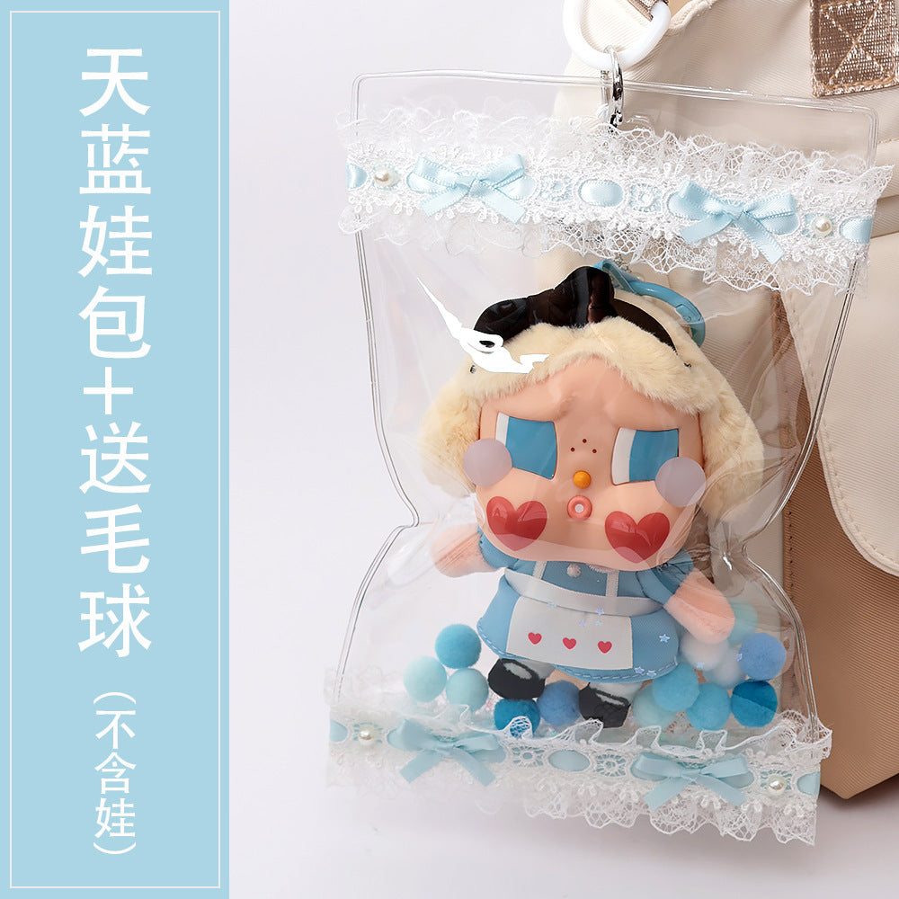 Transparent Trendy Storage Bag, Cute Lina Belle, High-Looking Dust Bag, Baby Bag Protective Cover, Sweet and Versatile Pain Bag