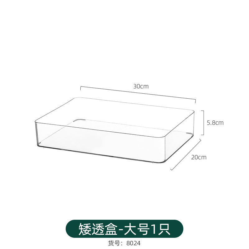 Acrylic Pen Holder Storage Box College Student Desktop Decoration Office High-Looking Large-Capacity Transparent Storage Box