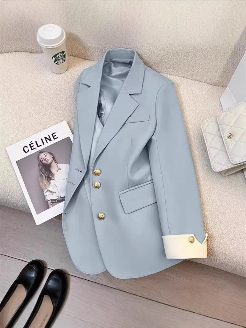 2026 New Style Elegant Commuter Blazer for Women, Spring and Autumn, Unique Design, Trendy Cross-Border Suit