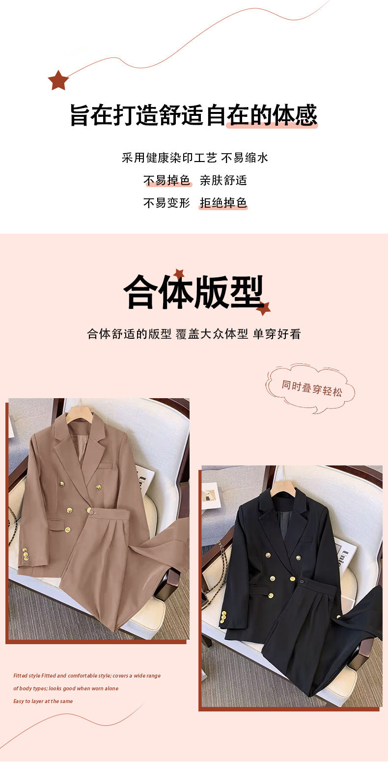 2026 New Style Elegant Commuter Blazer for Women, Spring and Autumn, Unique Design, Trendy Cross-Border Suit