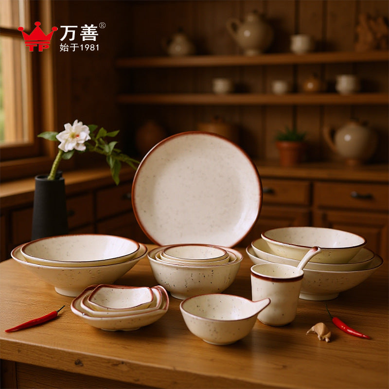 A5 melamine imitation porcelain high-end tableware hot pot restaurant restaurant hotel special plastic spoon cup dish set