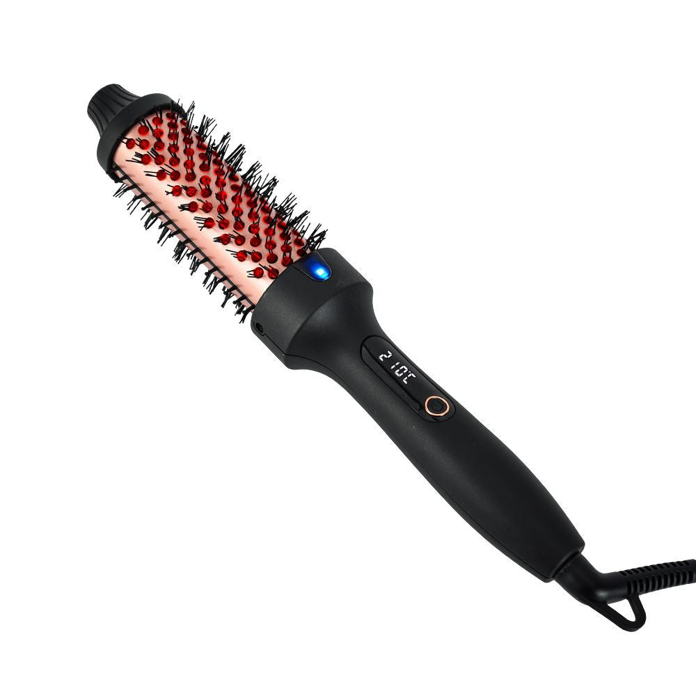 Patented Cross-Border Popular Infrared Curling Comb Straightening Comb Curling Iron Internet Celebrity Short Hair Home Electric Curling Wand