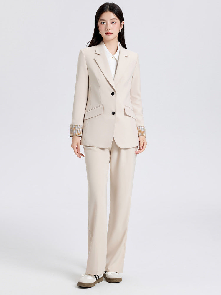 Cross-Border Professional Women's Suit Set, High-End Elegant Business Attire, Sophisticated Look for College Students' Interviews, Formal Suit Jacket