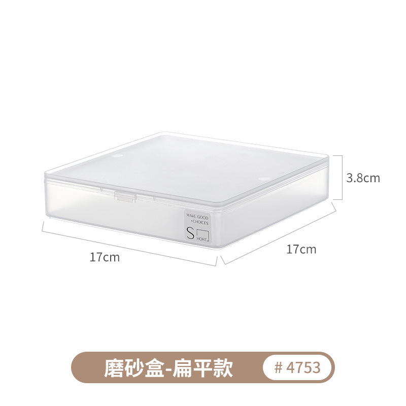 [Special Offer] Transparent Storage Box Flip-Top Organizer Multi-Purpose Square Storage Box Miscellaneous Box 20 Sizes