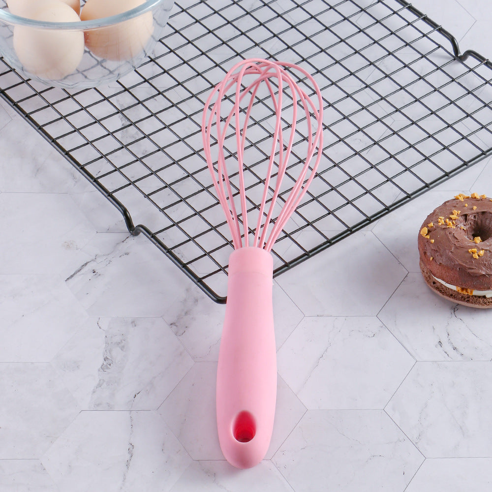 Food Grade Silicone Manual Egg Beater Household Egg Blender Cream Flour Stirring Bar Kitchen Baking Tools