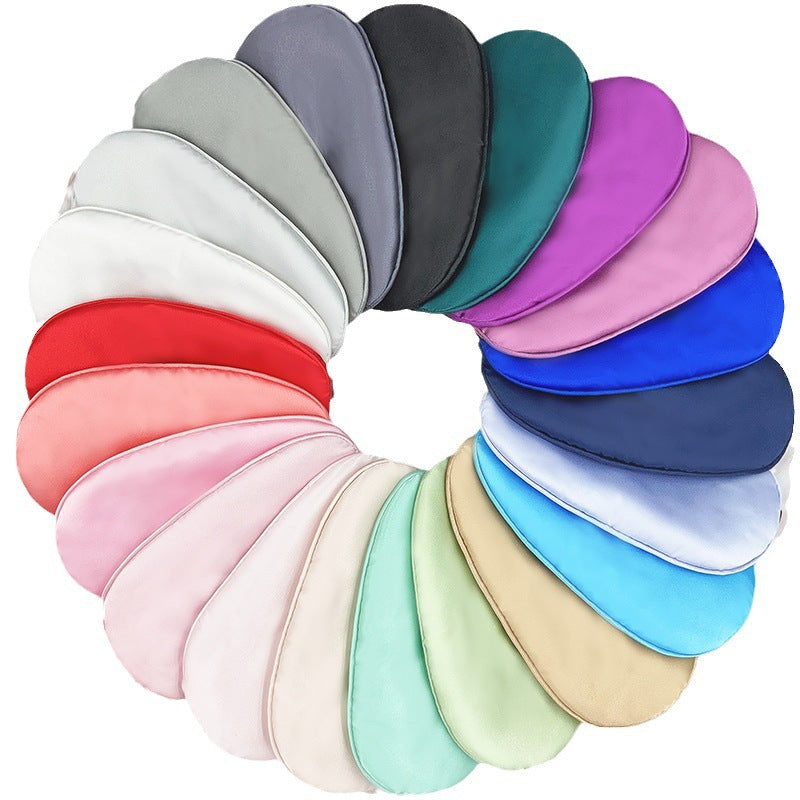 Cross-Border Eye Masks in Stock, Double-Sided Imitation Silk Sleep Wholesale, Blackout for Nap, Travel, Aviation, Full Blackout Eye Protection