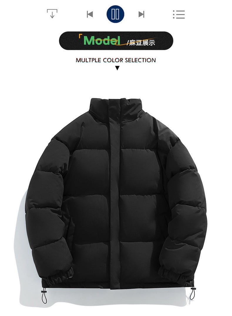 Men's Winter New Cotton Coat with Lamb Fleece, Thickened Couple's Stand Collar Casual Trendy Cotton Jacket Manufacturer