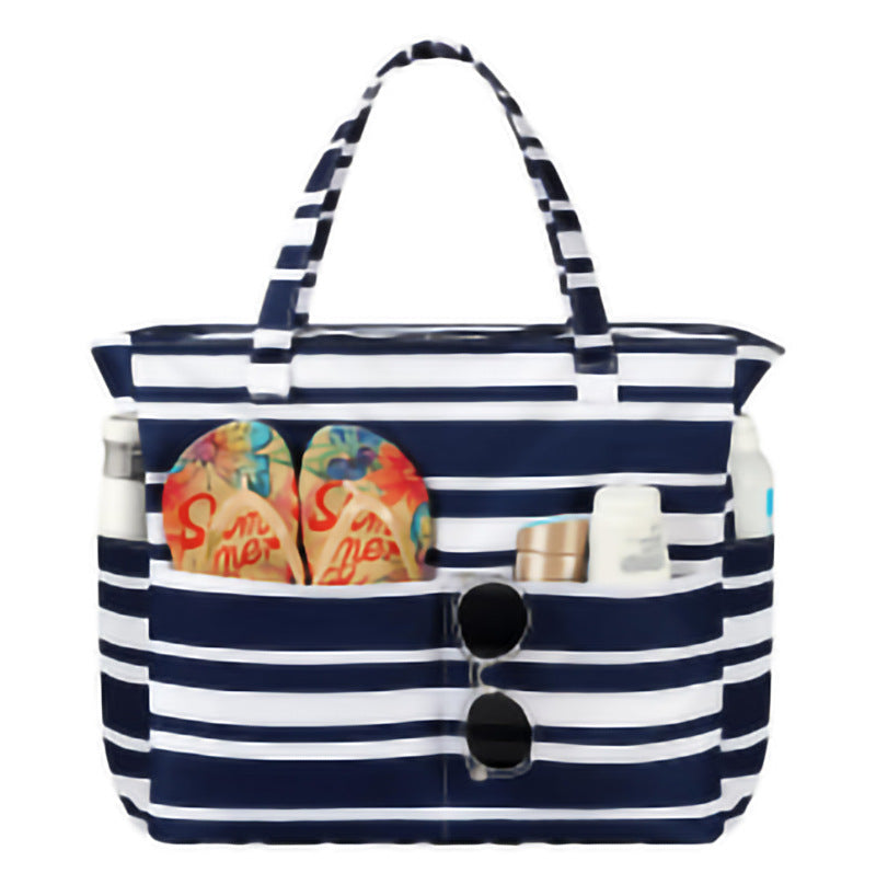 Feihong Cross-Border Large-Capacity Beach Bag Amazon New Travel Storage Bag Portable Printed High-Value Storage Bag