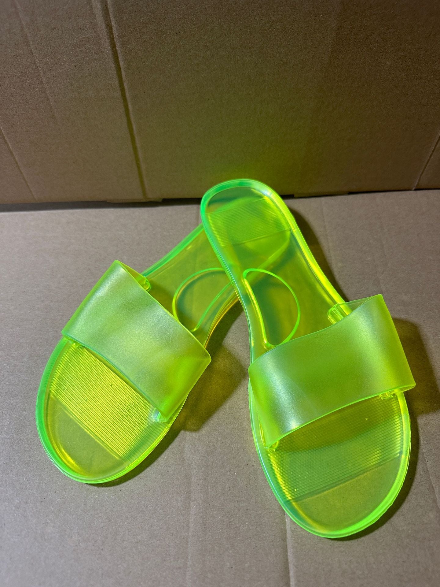 Cross-Border Large Size Crystal Shoes for Women to Wear at Home and Outside, Jelly Glue Sandals, Foreign Trade Wholesale Dropshipping