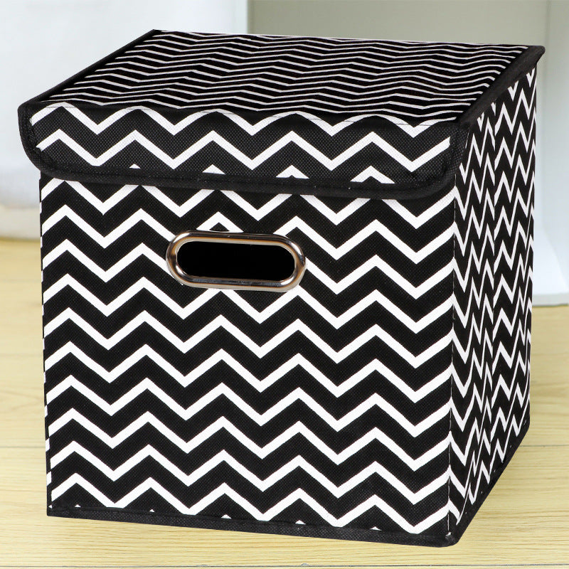 Amazon Lidless Storage Box Fabric Storage Box Foldable Large Drawer Storage Box Toy Storage Box