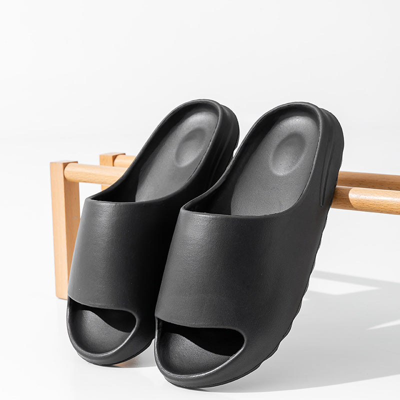 Sandals and Slippers Women's Thick-soled Simple Summer Indoor Silent Soft-soled Bathroom Bath Wear-resistant Couple's Outer Wear Men's Slippers
