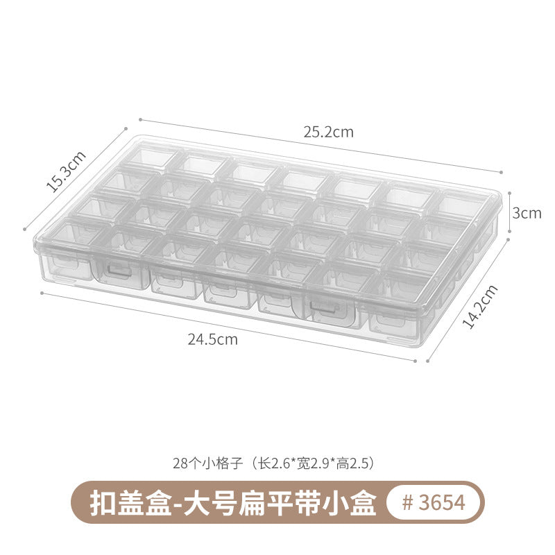 [Special Offer] Transparent Storage Box Flip-Top Organizer Multi-Purpose Square Storage Box Miscellaneous Box 20 Sizes