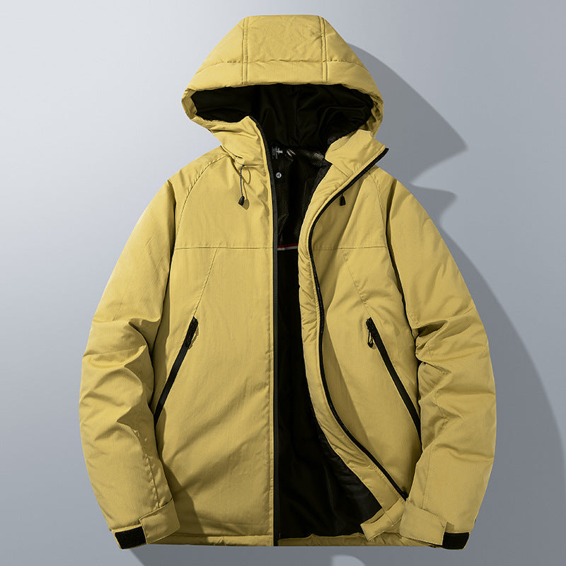 Autumn and Winter New Graphene Cotton Coat Couple's Same Style Windproof Waterproof Loose Casual Hooded Thickened Jacket