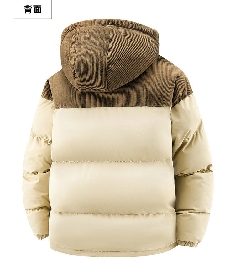 Cross-Border Large Size Hot-Selling Hooded Removable Couple High-Quality Cotton Clothing Autumn and Winter Thickened Cotton Windproof and Warm Cotton Clothing