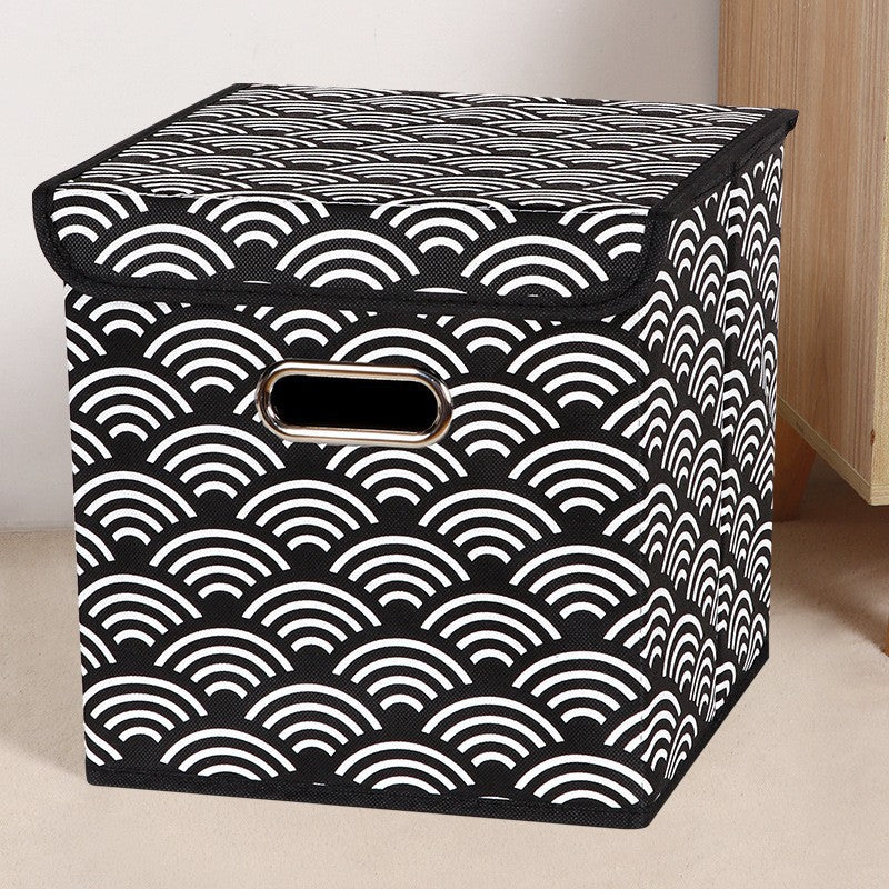Amazon Lidless Storage Box Fabric Storage Box Foldable Large Drawer Storage Box Toy Storage Box