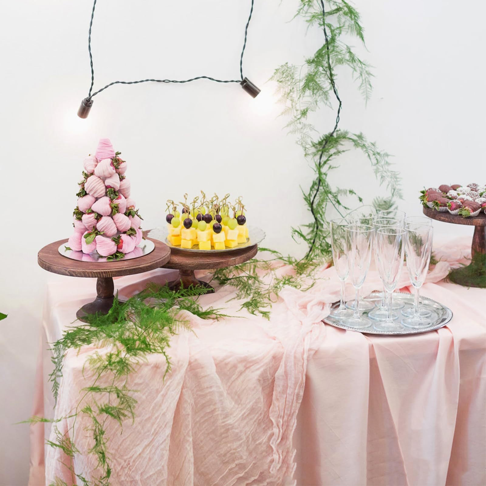 Bali Crepe Table Flag Foreign Trade Western Tablecloth Light Luxury High-End Wedding Party Decoration Pleated Table Flag Wholesale