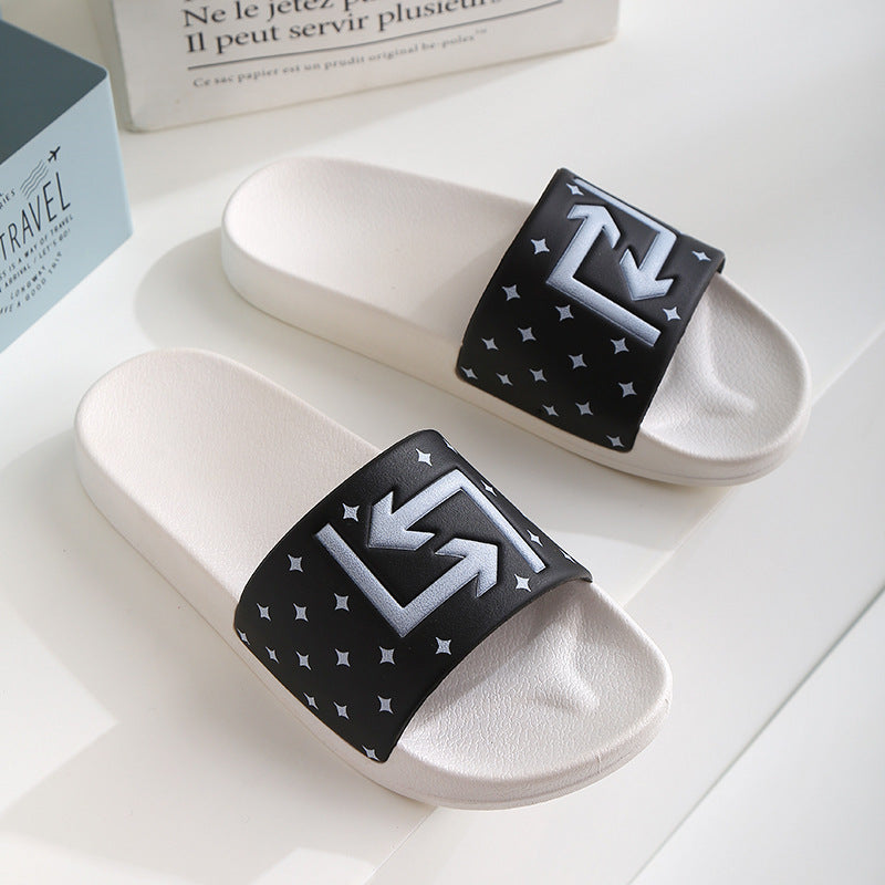 Home Slippers Women's Indoor Bathroom Non-slip Sandals Summer Outdoor Casual Fashion Slippers Outdoor Couple Slippers