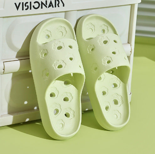 2507 a generation of summer cat claw hollow slippers home indoor leaking bathroom mop factory wholesale cross-border