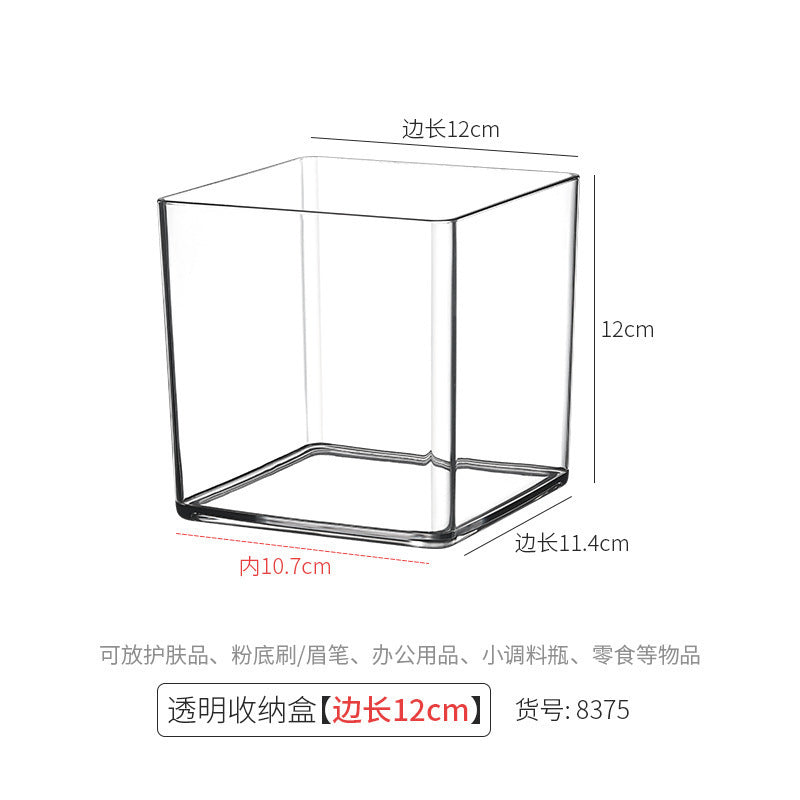 Acrylic Pen Holder Storage Box College Student Desktop Decoration Office High-Looking Large-Capacity Transparent Storage Box