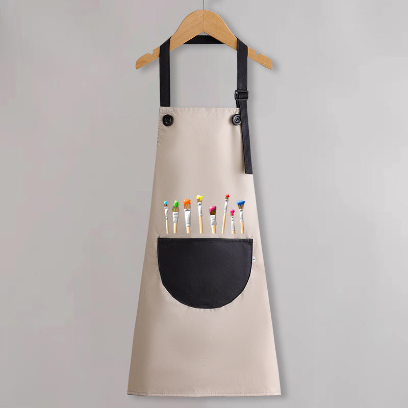 Children's apron painting waterproof antifouling studio cartoon apron big children's kindergarten apron overalls custom logo