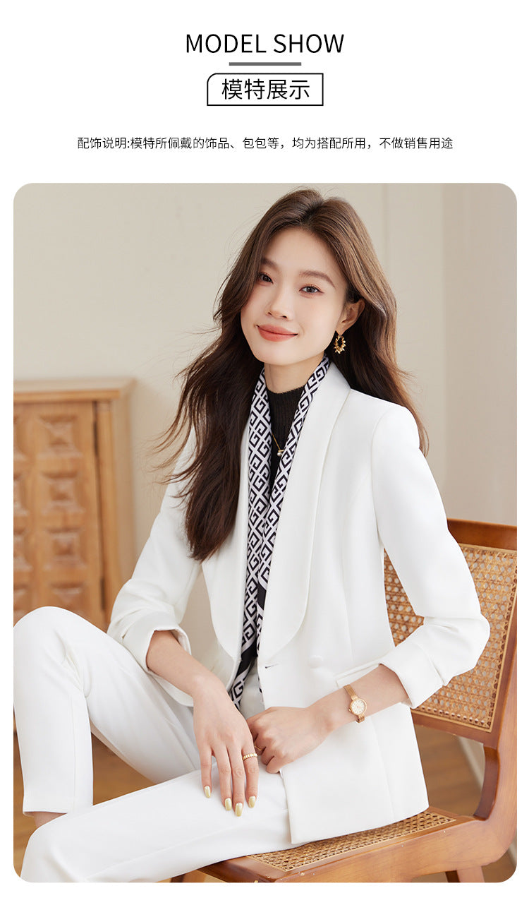 High-End Suit Suit Spring & Fall New Goddess Style Casual Slimming Look Elegant Fashion Commuter Business Professional Workwear