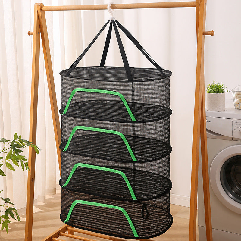 Drying Net Dry Goods Artifact Fly-proof Cage Foldable Balcony Dry Goods Net Home Drying Fish Drying Vegetable Net