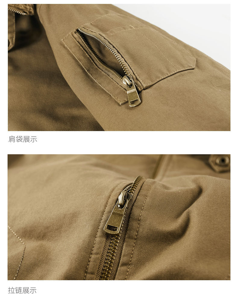 2025 New Winter Velvet Casual Cotton Outwear Men's Large Size Thickeneded Lapel Cotton Jacket Work Jacket 5869A
