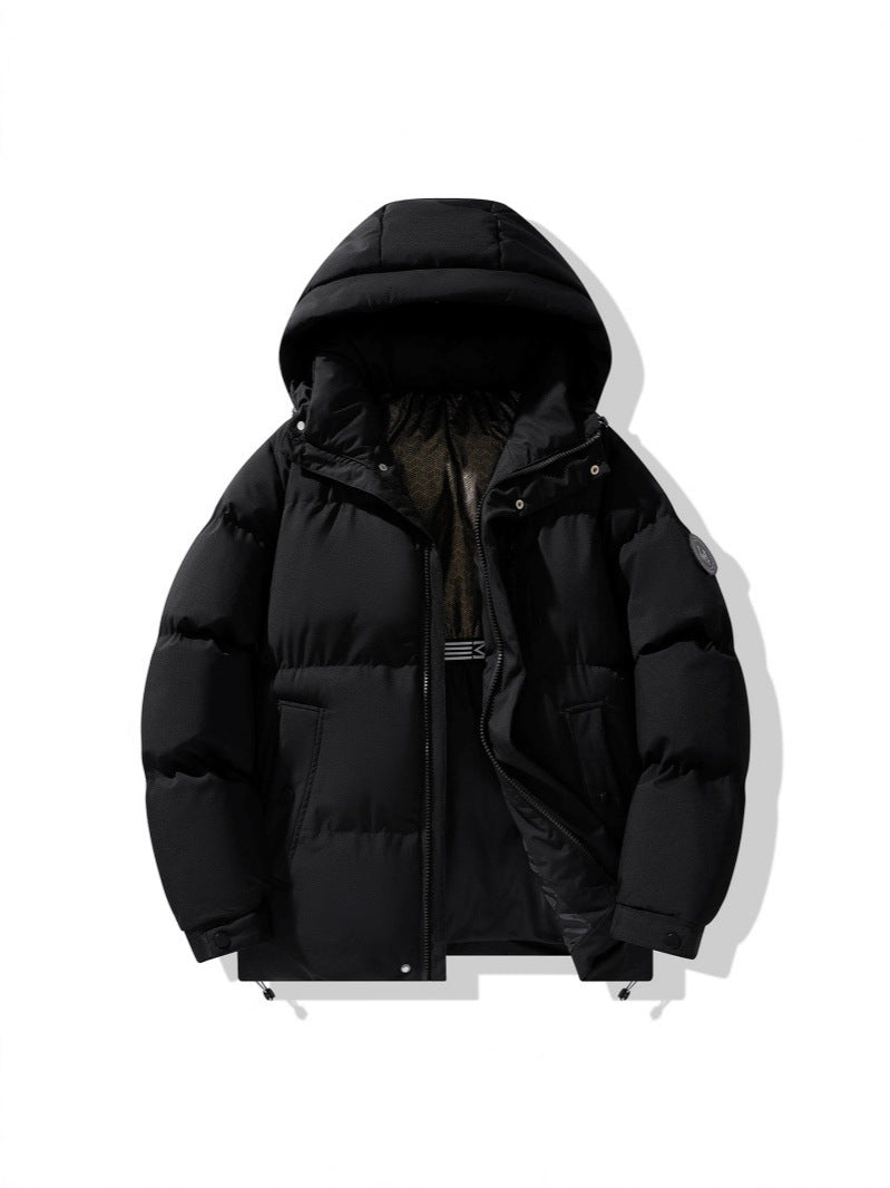 Autumn and Winter New Graphene Cotton Coat, Warm Couple's Same Style Hooded Cotton Jacket, Thickened Winter Coat